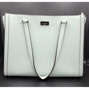 Kate Spade White Regatta Court Vita Leather Tote Shoulder Bag WKRU2706 PreOwned